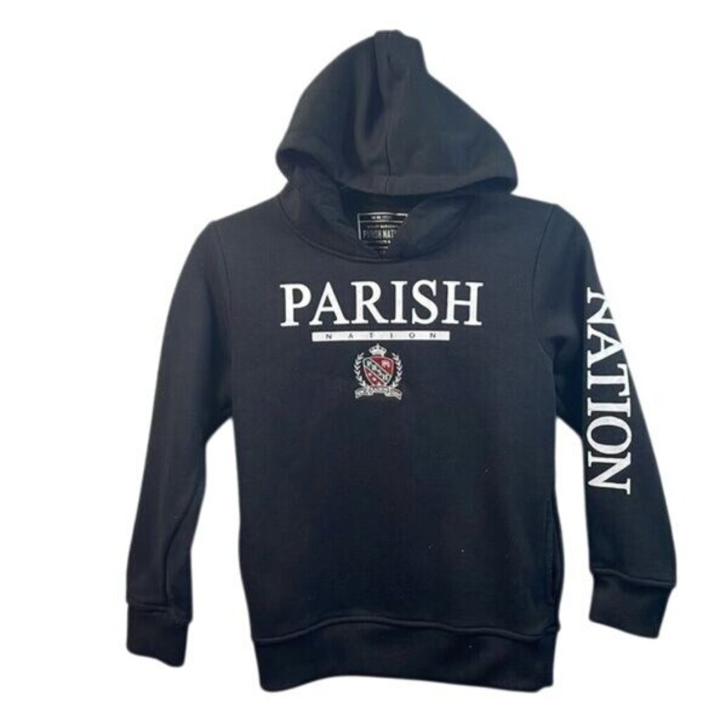 Parish Nation Boys Black‎ Pullover Hoodie Long Sleeve Graphic Logo